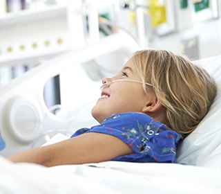 Young patient resting